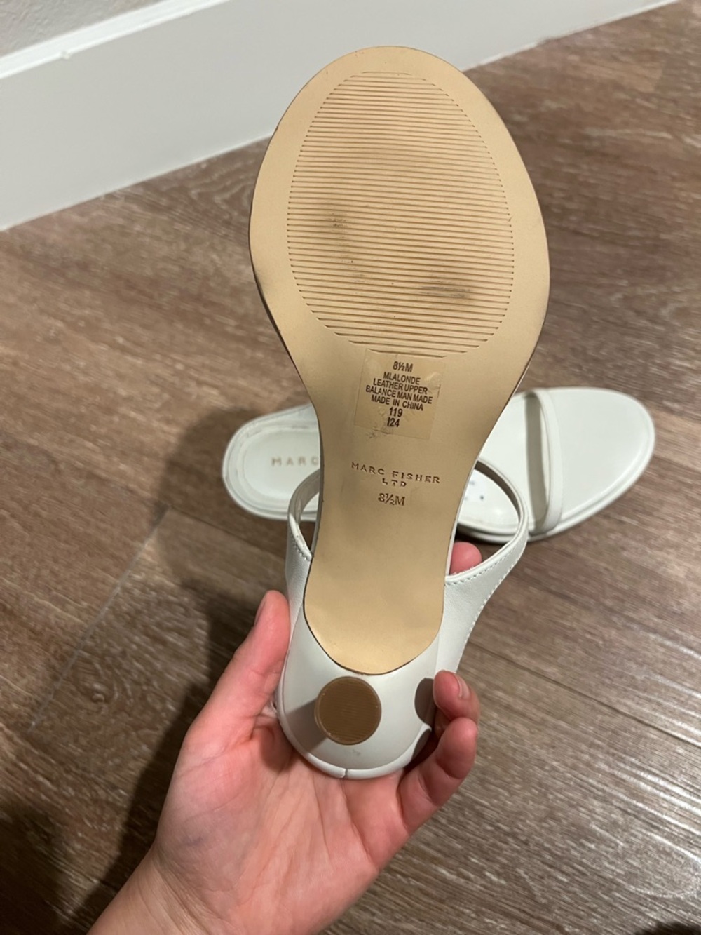 NWT Marc Fisher LTD - Alonde Slip-on Open-toe Dress Sandals - Picture 3 of 4